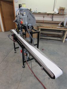 Pellet Box Labeler and Conveyor 1