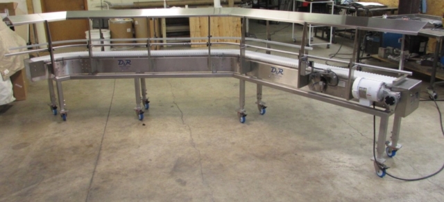 Covered Portable Conveyor Food Industry Grade