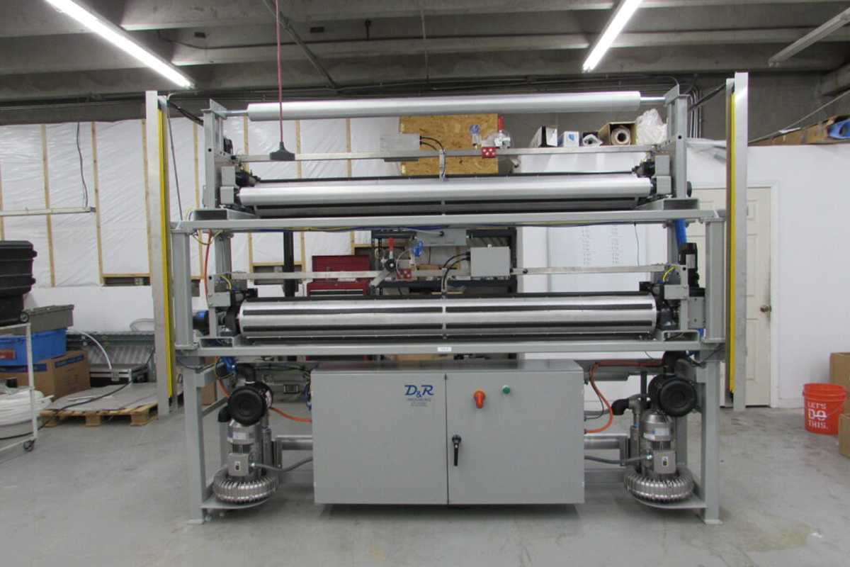 End of Row- Tape Application Machine Banner